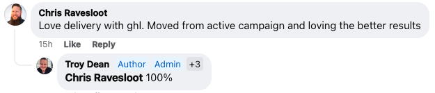 Highlevel Testimonial Screensho